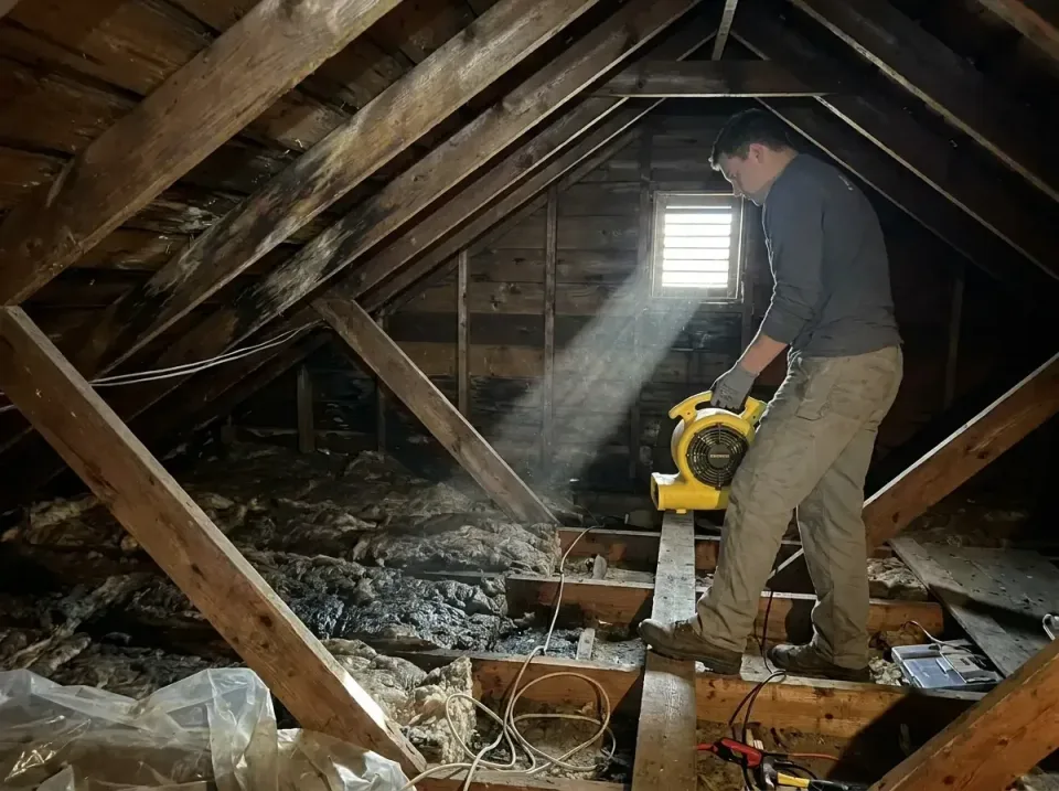 attic-water-damage-drying-proc-007 — frequently asked questions, Emergency Water Extraction & 24/7 Flood Response in Parole,…